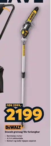 Megaflis Dewalt grensag 18v forlengbar tilbud