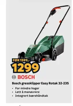 Megaflis Bosch gressklipper Easy Rotak 32-235 tilbud