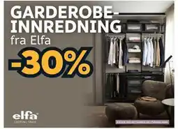 Megaflis GARDEROBEINNREDNING tilbud