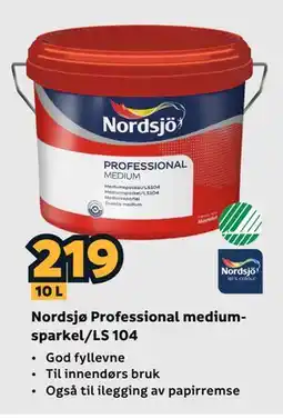 Megaflis Nordsjø Professional mediumsparkel/LS 104 tilbud