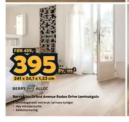Megaflis BerryAlloc Grand Avenue Rodeo Drive laminatgulv tilbud