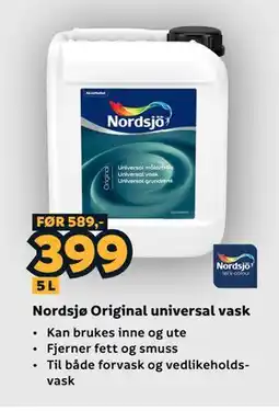 Megaflis Nordsjø Original universal vask tilbud