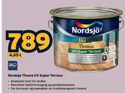 Megaflis Nordsjø Tinova UV Super Terrace tilbud