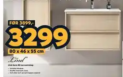 Megaflis Lind Aura 80 servantskap tilbud