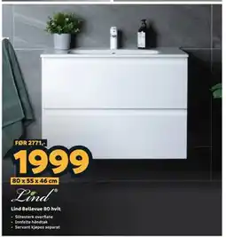 Megaflis Lind Bellevue 80 hvit tilbud