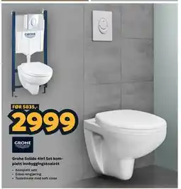 Megaflis Grohe Solido 4in1 Set komplett innbyggingstoalett tilbud