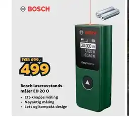 Megaflis Bosch laseravstandsmåler ED 20 O tilbud