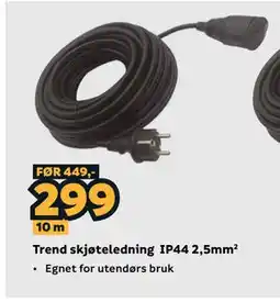 Megaflis Trend skjøteledning IP44 2,5mm² tilbud