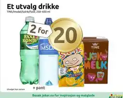 Joker Et utvalg drikke tilbud