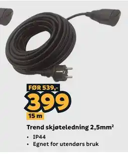Megaflis Trend skjøteledning 2,5mm² tilbud