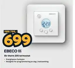 Megaflis Eb-therm 205 termostat tilbud
