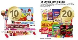 Joker Et utvalg søtt og salt tilbud