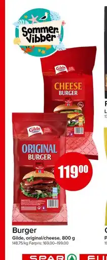 Spar Burger tilbud