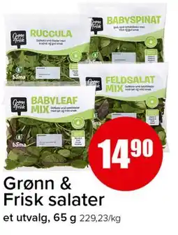 Spar Grønn & Frisk salater tilbud
