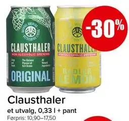 Spar Clausthaler tilbud