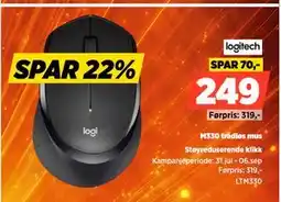 POWER M330 trådløs mus tilbud
