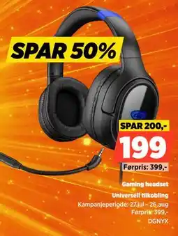 POWER Gaming headset tilbud