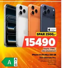 POWER iPhone 17 Pro Max 256 GB tilbud