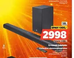 POWER JBL 3.1-kanals lydplanke tilbud