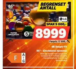 POWER LG 86 4K Smart-TV tilbud