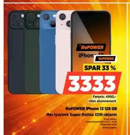 POWER RePOWER iPhone 13 128 GB tilbud