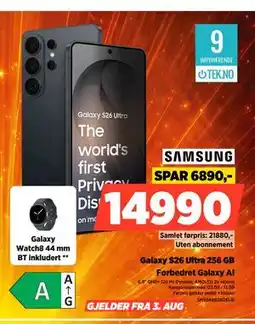 POWER Galaxy S26 Ultra 256 GB tilbud