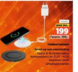 POWER Trådløst ladesett tilbud