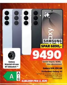POWER Galaxy S26 256 GB tilbud