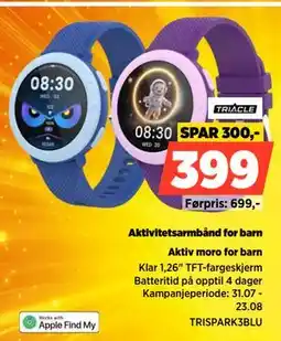 POWER Aktivitetsarmbånd for barn tilbud