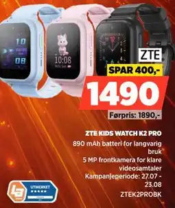POWER ZTE KIDS WATCH K2 PRO tilbud