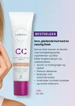 VITA Lumene CC Color Correcting Cream, Medlemspris tilbud