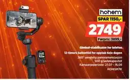 POWER Gimbal-stabilisator for telefon tilbud