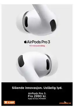 POWER AirPods Pro 3 tilbud