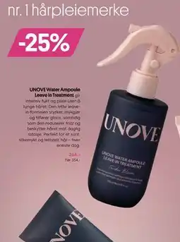 VITA UNOVE Water Ampoule Leave In Treatment tilbud