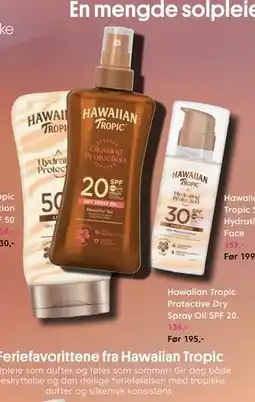 VITA Hawaiian Tropic Protective Dry Spray Oil SPF 20 tilbud