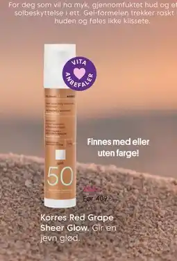 VITA Korres Red Grape Sheer Glow tilbud