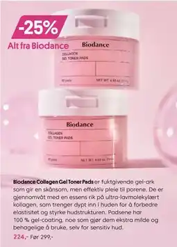 VITA Biodance Collagen Gel Toner Pads tilbud