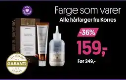 VITA Alle hårfarger fra Korres tilbud