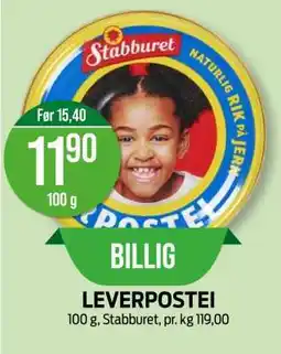 Kiwi LEVERPOSTEI tilbud