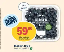 Coop Extra Blåbær 400 g tilbud