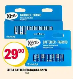 Coop Extra XTRA BATTERIER AA/AAA 12 PK tilbud