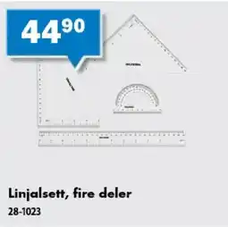 Biltema Linjalsett, fire deler tilbud