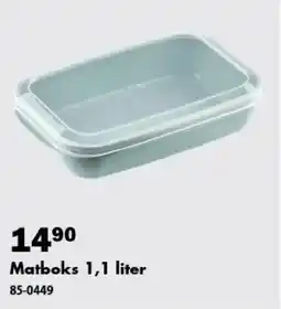 Biltema Matboks 1,1 liter tilbud