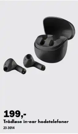 Biltema Trådløse in-ear hodetelefoner tilbud