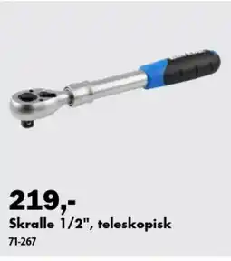 Biltema Skralle 1/2", teleskopisk tilbud