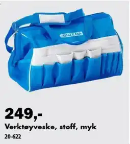 Biltema Verktøyveske, stoff, myk tilbud