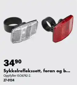 Biltema Sykkelreflekssett, foran og b... tilbud