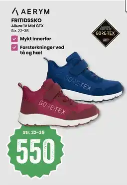Sport Outlet AERYM FRITIDSSKO Allure 1V Mid GTX tilbud