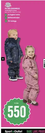 Sport Outlet PU HELÅRSDRESS tilbud