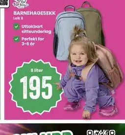 Sport Outlet BARNEHAGESEKK tilbud